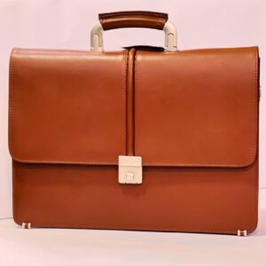 Leather Laptop Bag-Brown